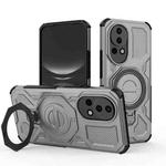 For Huawei nova 12 5G J-20 Solid Color MagSafe Magnetic TPU+PC Phone Case(Grey)