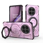 For OnePlus Ace 5 5G J-20 Solid Color MagSafe Magnetic TPU+PC Phone Case(Pink)