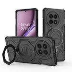 For OnePlus Ace 5 5G J-20 Solid Color MagSafe Magnetic TPU+PC Phone Case(Black)