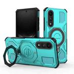 For OnePlus Ace 5 Ultra 5G / Nord 5 J-20 Solid Color MagSafe Magnetic TPU+PC Phone Case(Lake Blue)