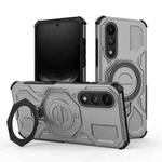 For OnePlus Ace 5 Ultra 5G / Nord 5 J-20 Solid Color MagSafe Magnetic TPU+PC Phone Case(Grey)
