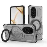 For Honor 200 5G J-20 Solid Color MagSafe Magnetic TPU+PC Phone Case(Grey)