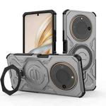 For Honor X60 5G J-20 Solid Color MagSafe Magnetic TPU+PC Phone Case(Grey)