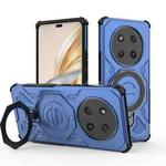 For Honor X60 Pro 5G J-20 Solid Color MagSafe Magnetic TPU+PC Phone Case(Blue)