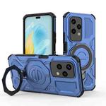 For Honor 200 Lite 5G Global J-20 Solid Color MagSafe Magnetic TPU+PC Phone Case(Blue)