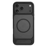 For iPhone 17 Pro Max Kalebol MagSafe Invisible Tilt Holder PC Hybrid TPU Case(Black)