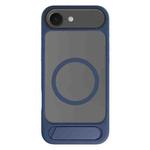 For iPhone 17 Air Kalebol MagSafe Invisible Tilt Holder PC Hybrid TPU Case(Navy Blue)