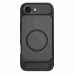For iPhone 17 Air Kalebol MagSafe Invisible Tilt Holder PC Hybrid TPU Case(Black)