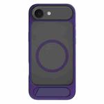 For iPhone 17 Air Kalebol MagSafe Invisible Tilt Holder PC Hybrid TPU Case(Purple)