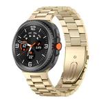 For Samsung Galaxy Watch 8 / 8 Classic / Ultra 2 Three Beads Stainless Steel Watch Band(Gold)