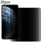  For iPhone 11 Pro Max / XS Max 25pcs 9H 3D HD Anti-glare Fine Hole Full Screen Tempered Glass Film