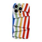 For iPhone 12 mini Cartoon Graffiti PC Phone Case(Irregular Rainbow Colors)
