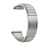For Huawei Watch 4 Pro One Bead Bamboo Joint HW Buckle Titanium Alloy Watch Band(Silver)
