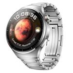 For Huawei Watch 4 Curved I-shaped HW Buckle Titanium Alloy Watch Band(Silver)