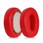 1 Pair Protein Leather Thickened 26mm Replacement Earpads For Beats Studio3 / 2(Red)