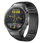 For Huawei Watch GT 5 / GT 4 46mm One Bead Bamboo Joint HW Buckle Stainless Steel Watch Band(Black)