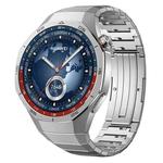 For Huawei Watch GT 4 46mm One Bead Bamboo Joint HW Buckle Stainless Steel Watch Band(Silver)