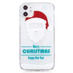 For iPhone 11 Pro Max Christmas Pattern TPU Protective Case(Santa Mask)