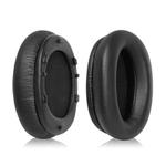 2pcs Protein Leather Snap-on Replacement Earpads For EDIFIER W800BT PLUS(Black)