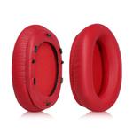2pcs Protein Leather Snap-on Replacement Earpads For EDIFIER W800BT PLUS(Red)