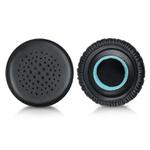 2pcs Protein Leather Replacement Earpads For EDIFIER H690 / W570BT / W670BT / H690P(Black)