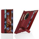 For Huawei Mate XT Ultimate GKK Magnetic Folding Full Cover Flip Phone Case with Slotted Rotating Bracket(Red)