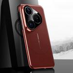 For Huawei Pura 80 5G Premium Electroplated Imitation Ultimate Design Phone Case(Red)