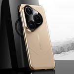 For Huawei Pura 80 5G Premium Electroplated Imitation Ultimate Design Phone Case(Gold)