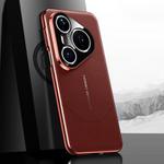 For Huawei Pura 80 Pro Ultra 5G Premium Electroplated Imitation Ultimate Design Phone Case(Red)