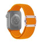 For Apple Watch 42mm / 41mm / 40mm / 38mm Double Loop Mechanical Buckle Nylon Braid Watch Band(Orange)