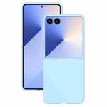 For Samsung Galaxy Z Flip5 Kalebol Paint-sprayed Solid Color PC Phone Case(Light Blue)
