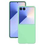 For Samsung Galaxy Z Flip5 Kalebol Paint-sprayed Solid Color PC Phone Case(Light Green)