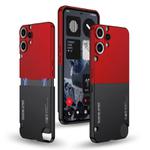 For Nothing CMF Phone 2 Pro GKK Mortise-Tenon Connection Contrast Color Shockproof Phone Case(Red Black)