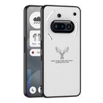 For Nothing Phone 3a GKK Skin Feel Leather Elk Phone Case(White)
