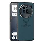 For Nothing Phone 3a Pro GKK Skin Feel Leather Elk Phone Case(Forest Green)