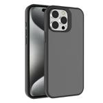 For iPhone 15 Pro Kalebol Frosted PC Hybrid TPU Phone Case(Black)