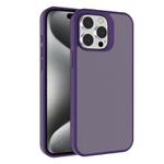 For iPhone 15 Pro Kalebol Frosted PC Hybrid TPU Phone Case(Dark Purple)
