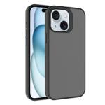 For iPhone 15 Plus Kalebol Frosted PC Hybrid TPU Phone Case(Black)