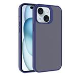 For iPhone 15 Plus Kalebol Frosted PC Hybrid TPU Phone Case(Blue)