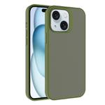 For iPhone 15 Plus Kalebol Frosted PC Hybrid TPU Phone Case(Deep Green)