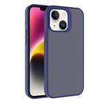 For iPhone 14 Kalebol Frosted PC Hybrid TPU Phone Case(Blue)