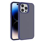 For iPhone 14 Pro Max Kalebol Frosted PC Hybrid TPU Phone Case(Blue)