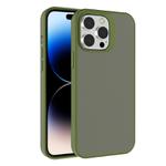 For iPhone 14 Pro Max Kalebol Frosted PC Hybrid TPU Phone Case(Deep Green)