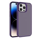 For iPhone 14 Pro Max Kalebol Frosted PC Hybrid TPU Phone Case(Dark Purple)