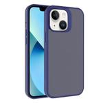 For iPhone 13 Kalebol Frosted PC Hybrid TPU Phone Case(Blue)