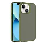 For iPhone 13 Kalebol Frosted PC Hybrid TPU Phone Case(Deep Green)