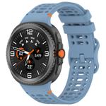 For Samsung Galaxy Watch 8 / 8 Classic xDfind Ladder Buckle Silicone Watch Band(Official Blue)