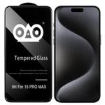 For iPhone 15 Pro Max Shockproof Anti-breaking Edge Airbag Tempered Glass Film