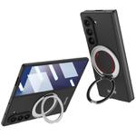 For Samsung Galaxy Z Fold7 5G GKK Integrated Ultra-thin Full Cover Magnetic Phone Case with Rotating Bracket(Black)