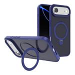 For iPhone 17 Air Kalebol Frosted MagSafe Holder PC Phone Case(Royal Blue)